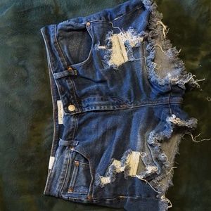 Almost Famous distressed Jean Shorts
